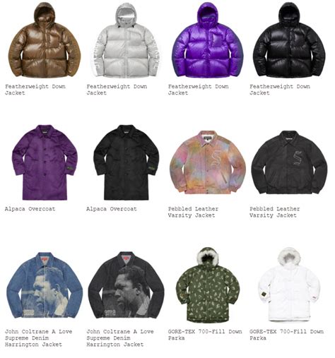Supreme 21AW 21FWの全商品プレビュー目次ページ .
